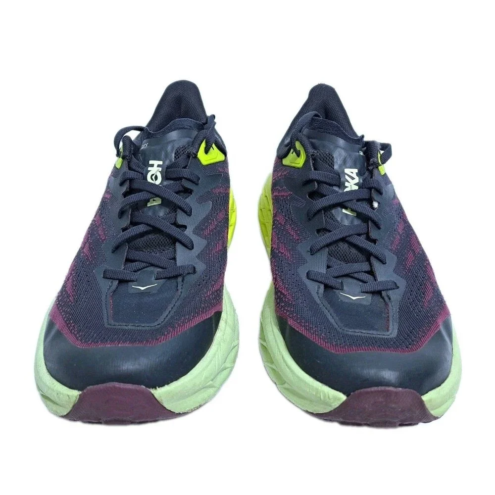 Hoka Speedgoat 5 Women's Size 9.5B Black Purple Green Running Shoes Sneakers